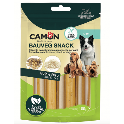 Bauveg Snacks Vegetales con Arroz para Perros