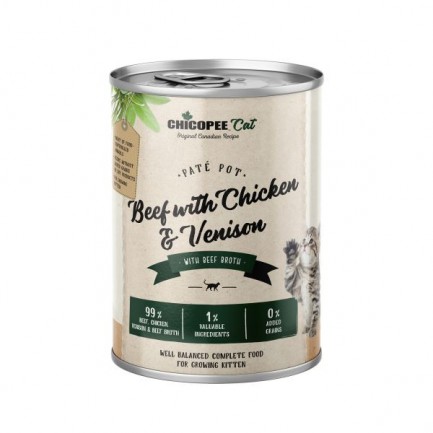 Chicopee Kitten Pate with Beef Chicken and Venison for Kittens