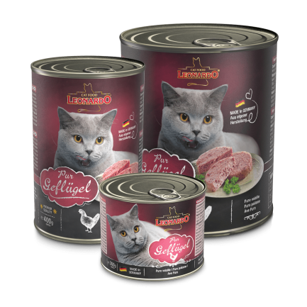 Leonardo Pure Poultry Meat Comida húmeda para gatos