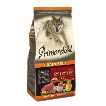 Primordial Grain Free Adult Buffalo and Mackerel For Dogs