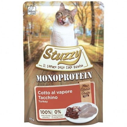 Stuzzy Monoprotein Steamed Moist Food para gatos