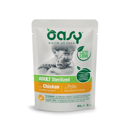 Oasy Chunks in Sauce Adult Sterilized for Cats