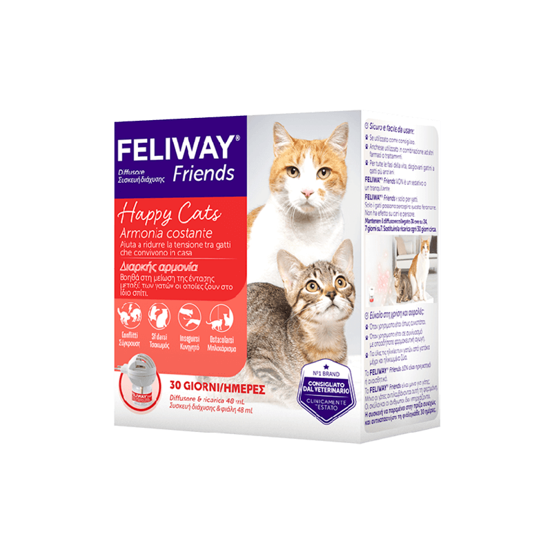 Feliway Friends diffusore ferormoni antistress naturali per gatti | Paco