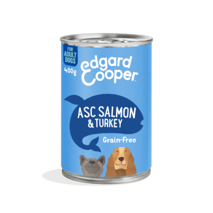Edgard Cooper Salmon and Turkey Wet Food for Adult Dogs