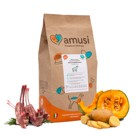 Amusi Fresh Lamb Potatoes and Pumpkin Grain Free for Puppy Dogs