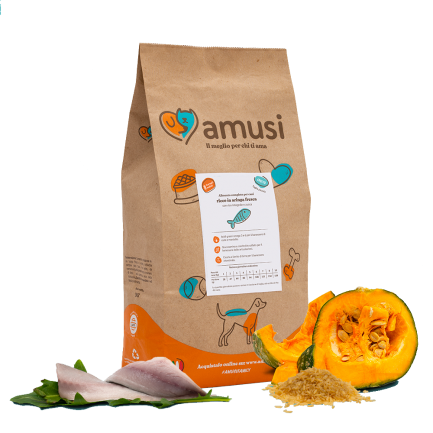 Amusi Herring Pumpkin and Noble Grains for Dogs Small