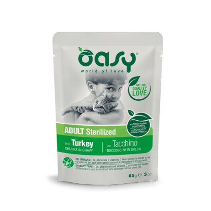 Oasy Chunks in Sauce Adult Sterilized for Cats