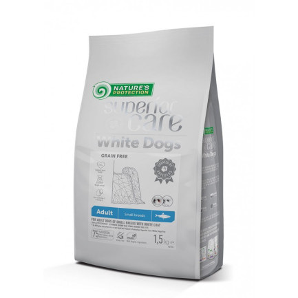 Nature's Protection White Dogs Grain Free Adult with Herring for Dogs