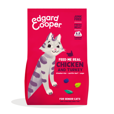 Edgard Cooper Senior with Chicken and Turkey for Cats