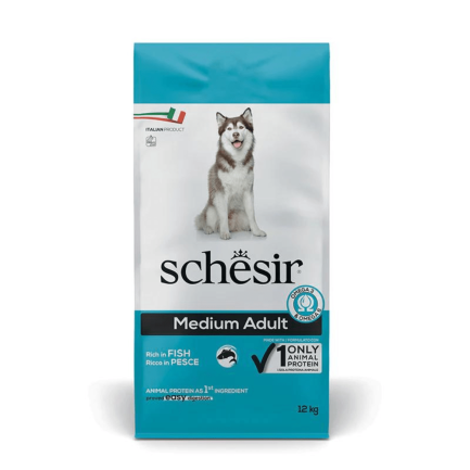 Schesir Dog Medium Adult with Fish for Dogs