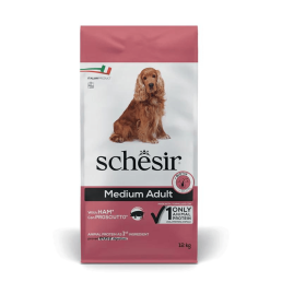 Schesir Dog Medium Adult with Ham for Dogs