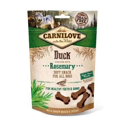 Carnilove Semi-Humid Snack for Dogs with Duck and Rosemary