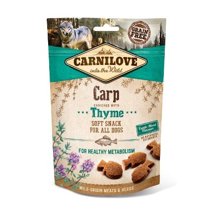 Carnilove Semi-moist Snack for Dogs with Carp and Thyme