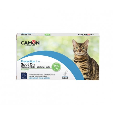 Camon Protection Fiale Spot-On per Gatti con Olio di Neem