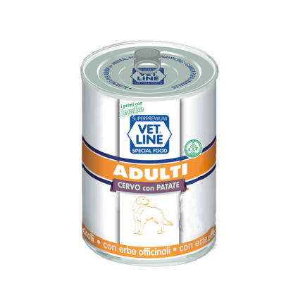 Vet Line Adult Deer and Potatoes Wet Food for Dogs