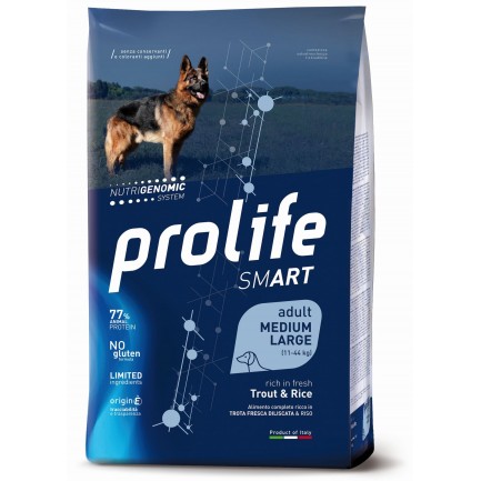 Prolife Smart Adult con trucha y arroz para perros